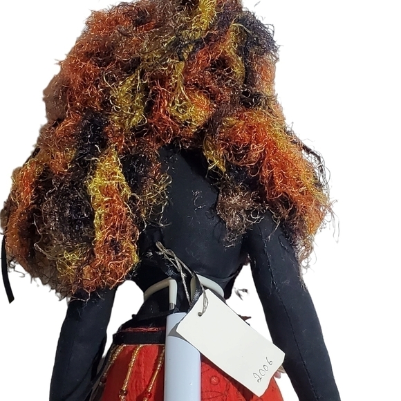 Exotic Tribal African American handmade Black Americana doll with stand - Picture 8 of 12